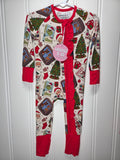 90s christmas ruffle zippy
