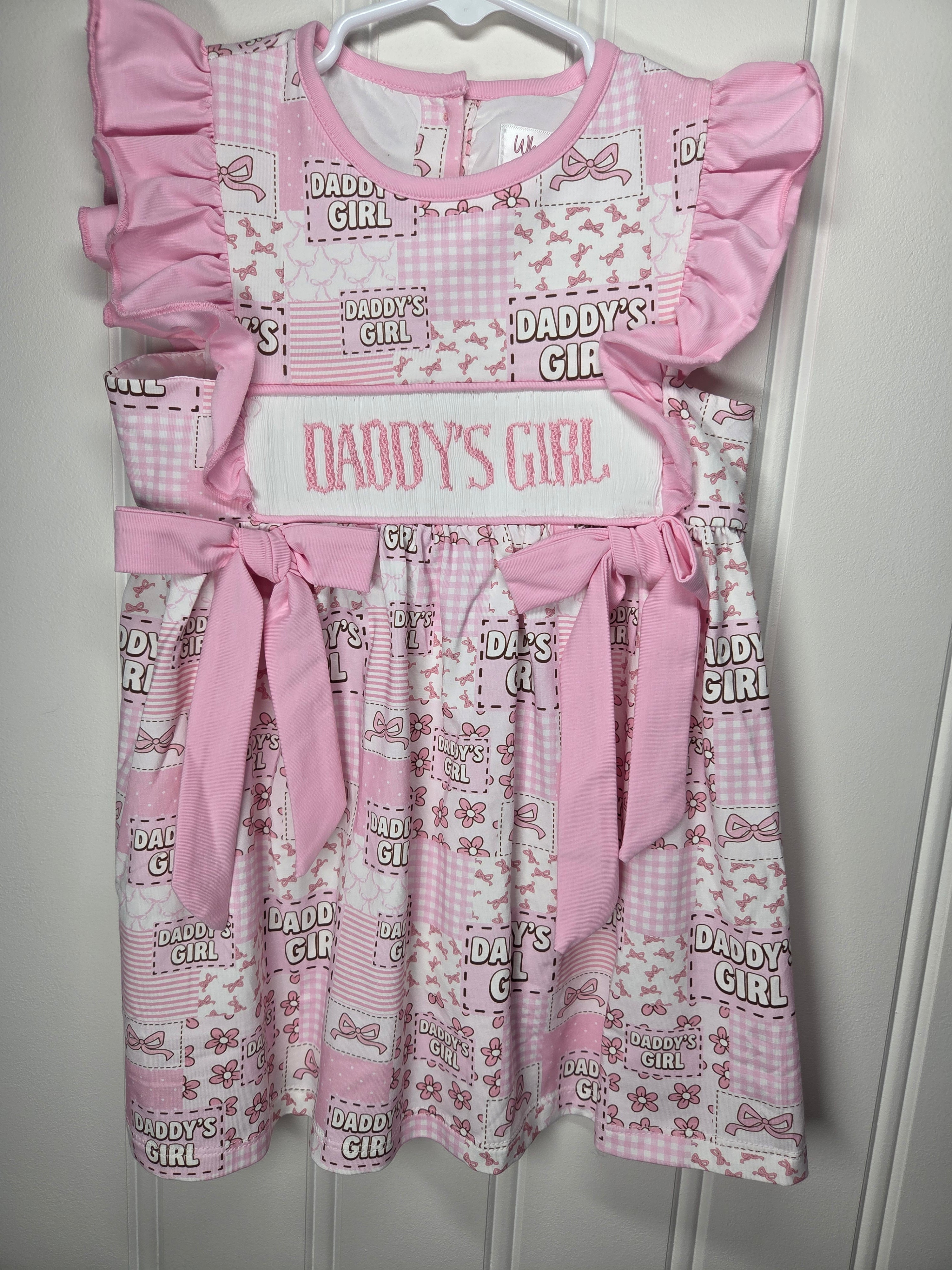 Daddy's Girl Handsmocked dress