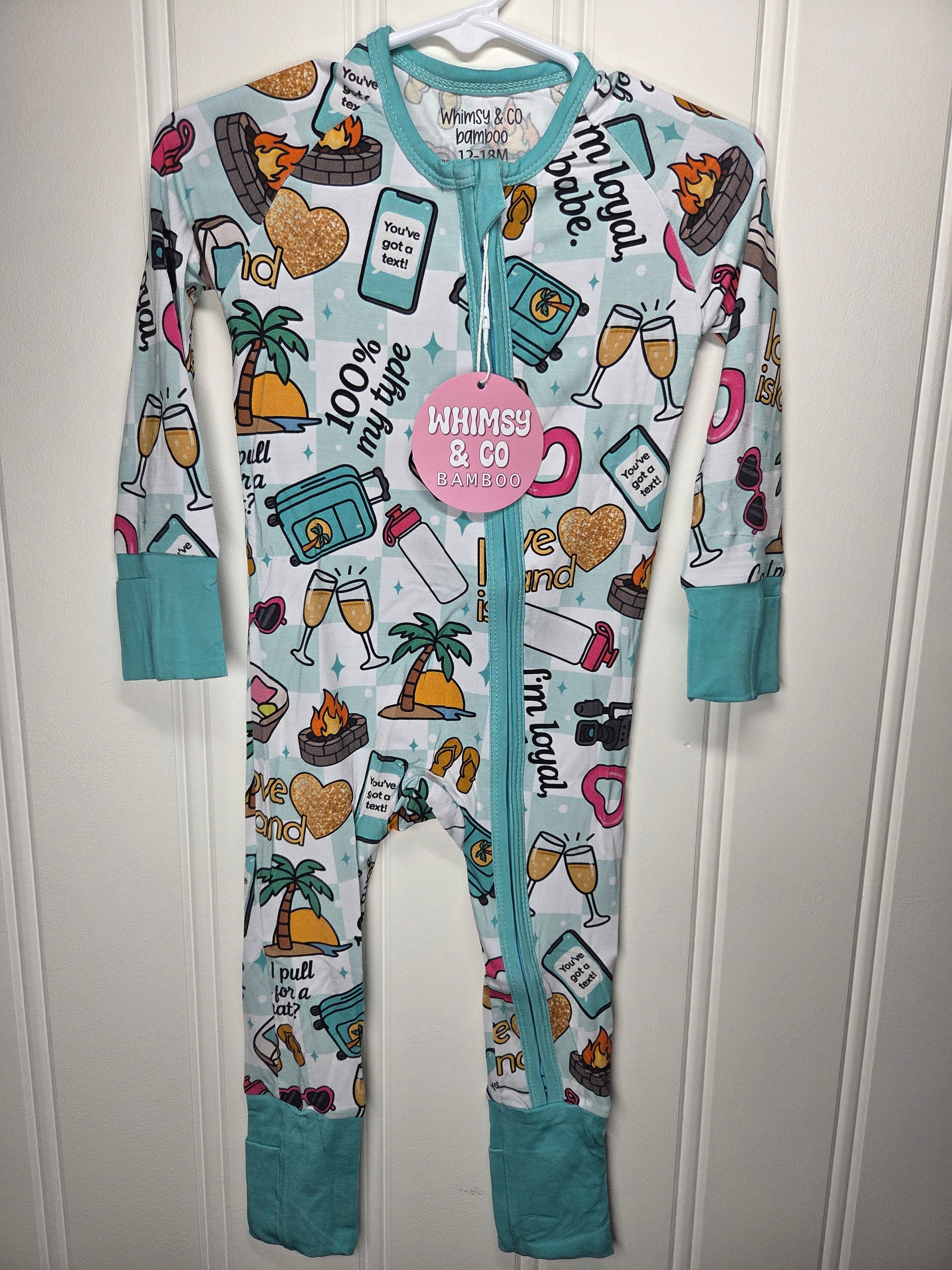 Love island blue zippy