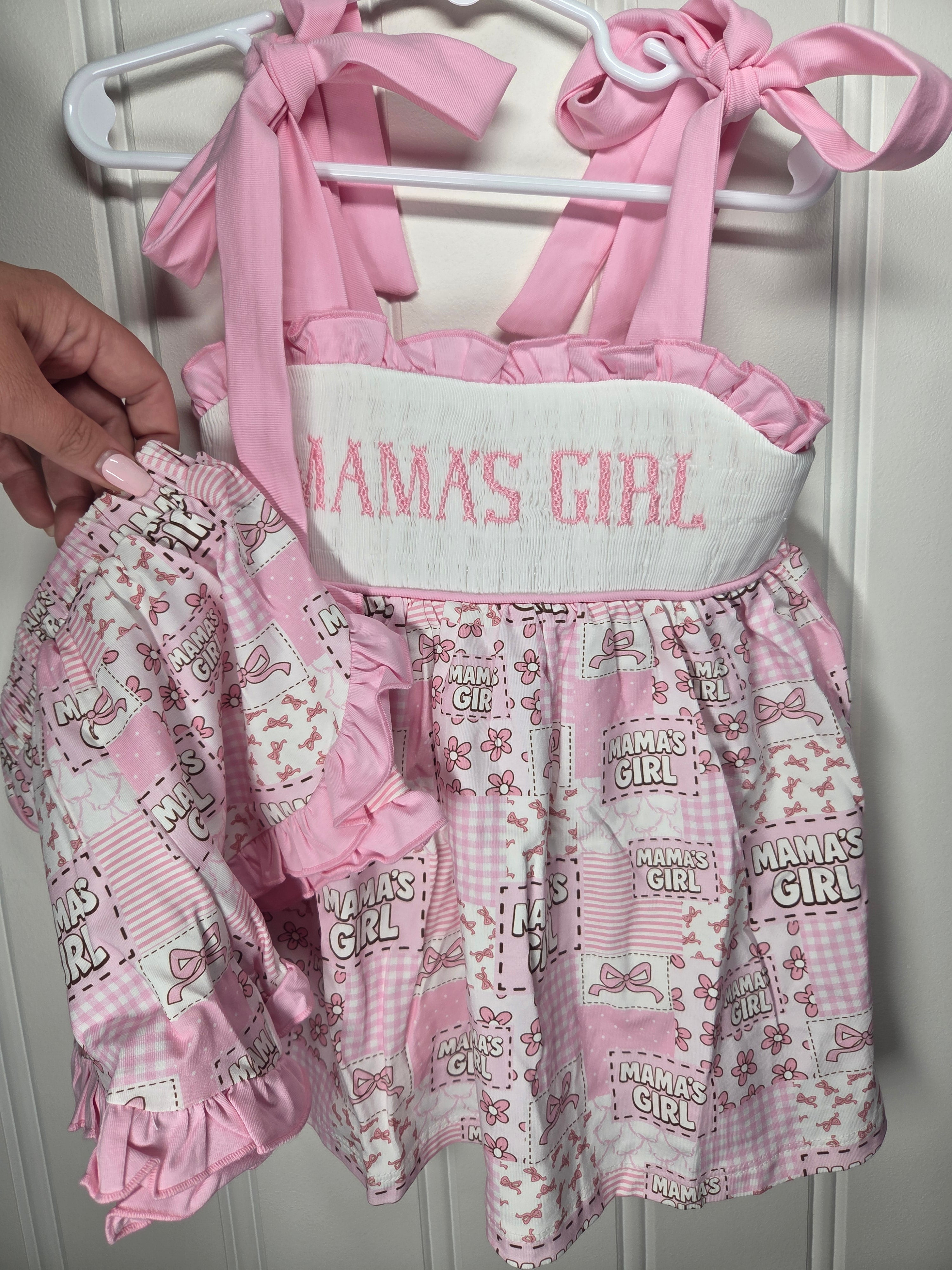 Mama's Girl Handsmocked 2pc