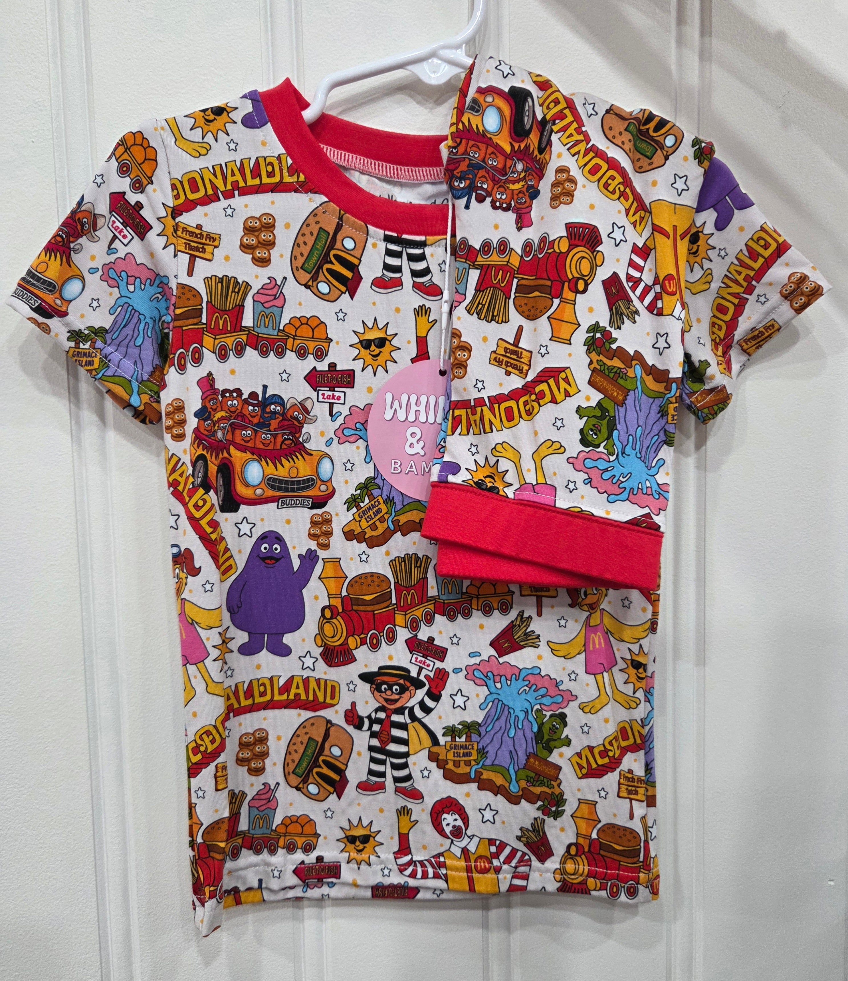 Mcdonaldland 2pc ss/pants