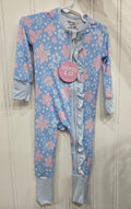 Floral ruffle zippy