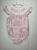 Mama's girl handsmocked bubble