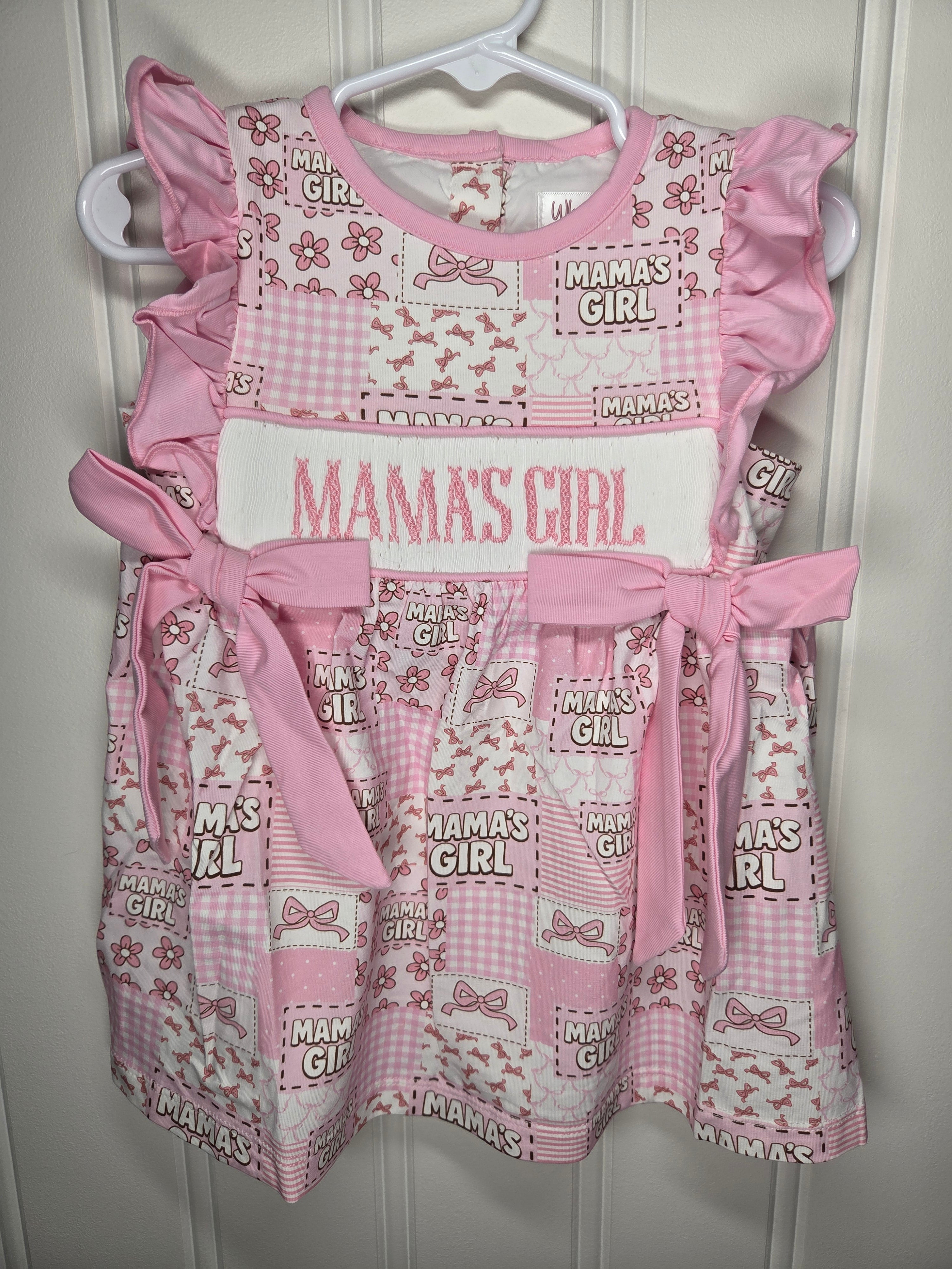 Mama's Girl Handsmocked dress