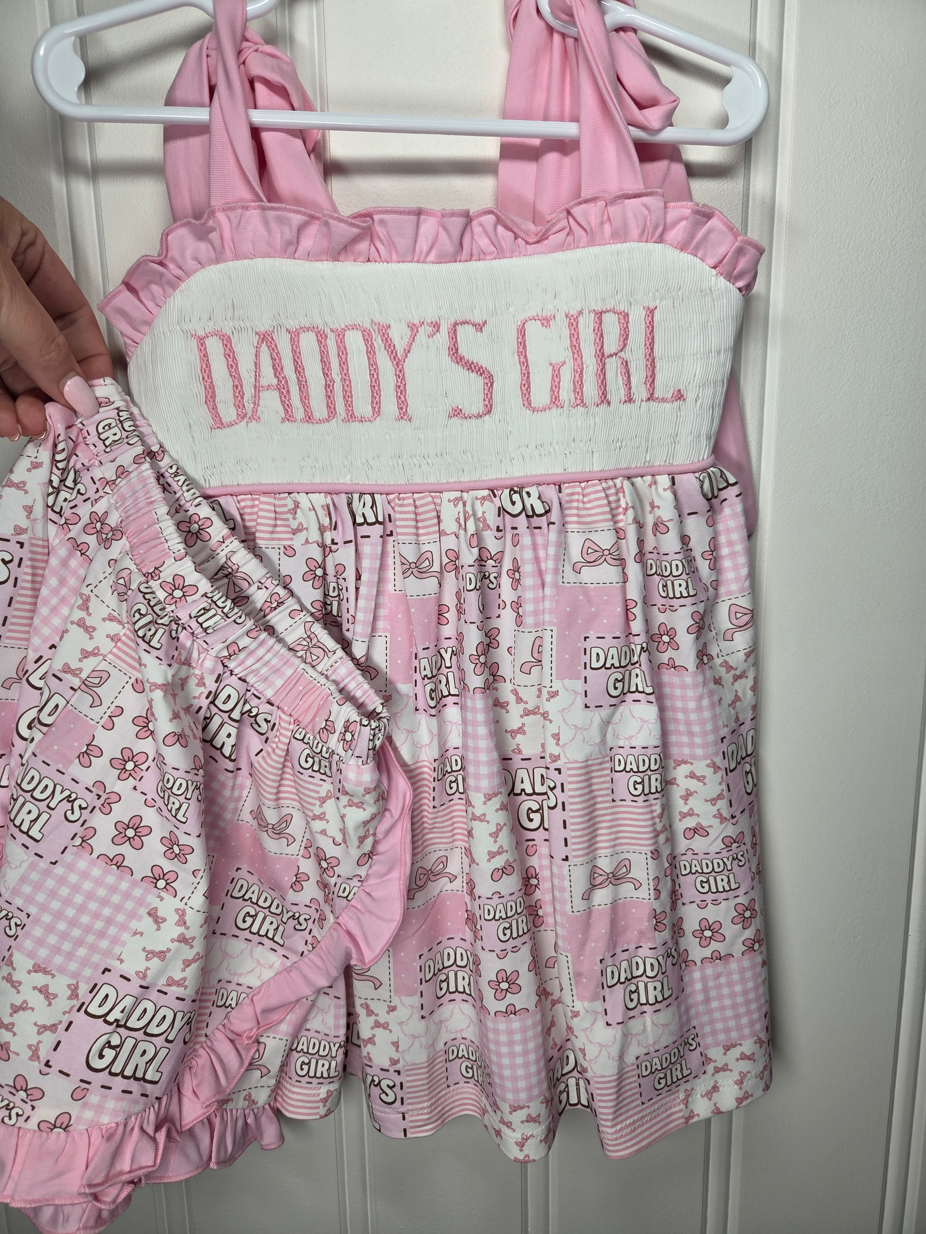 Daddy's Girl Handsmocked 2pc