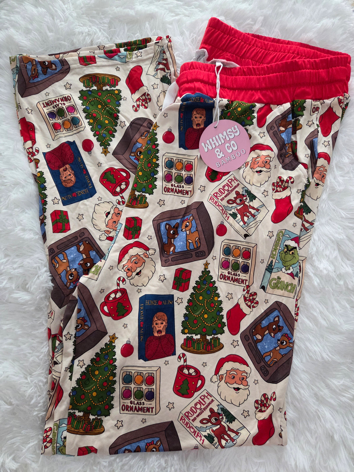 90s christmas adult lounge pants