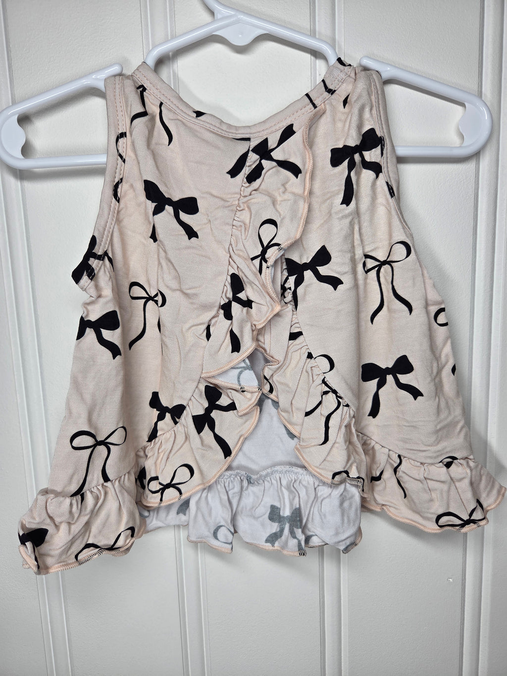 Bow checkered 2pc set
